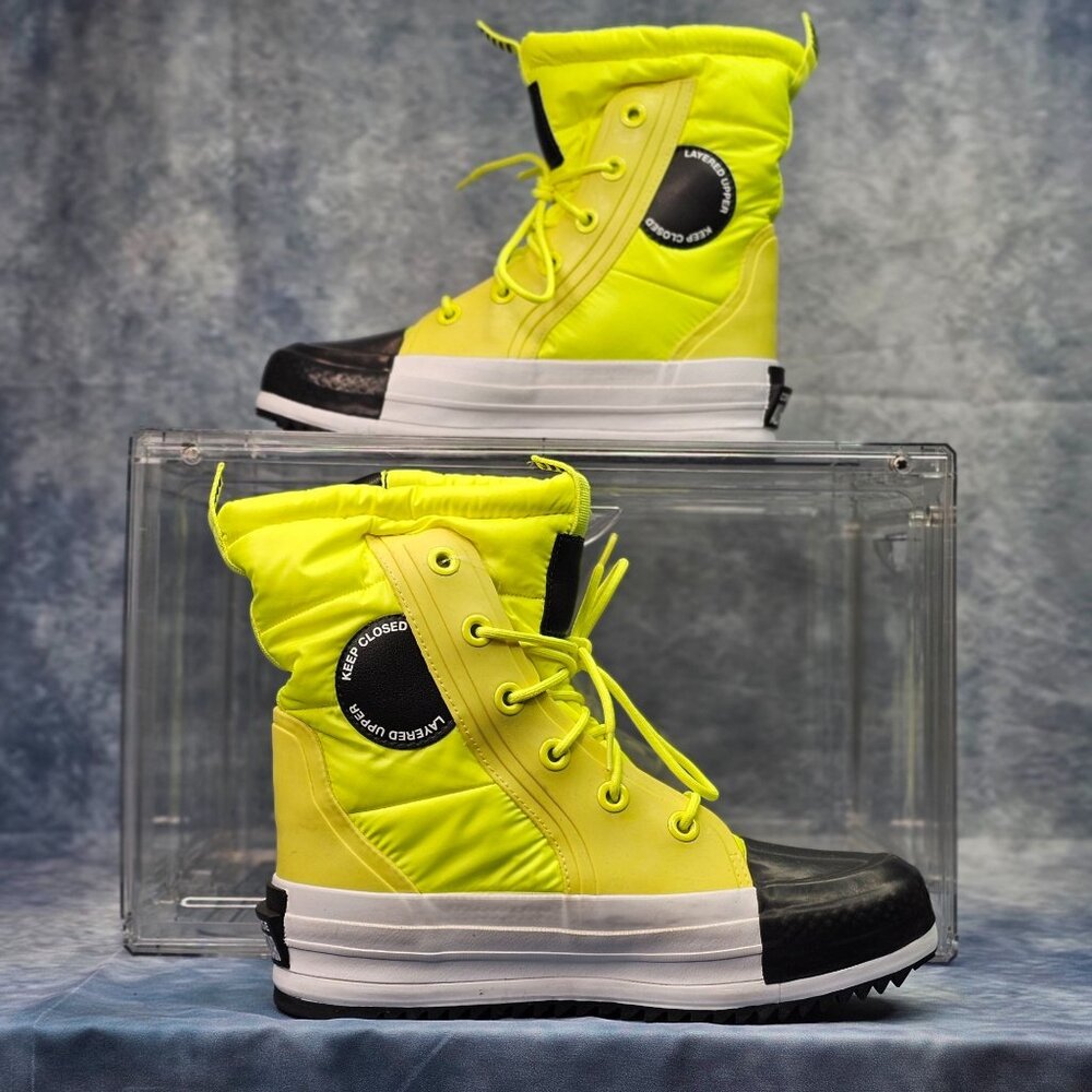 Converse Chuck Taylor All Star Yellow Black Winter Boots – Unisex Men’s 8 / Wome - Picture 2 of 5